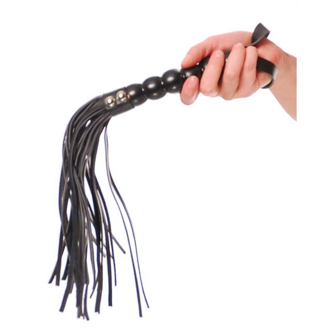 Fetish Fantasy Series Beaded Cat-o-nine Tails Black