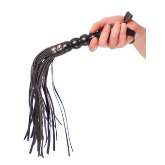 Fetish Fantasy Series Beaded Cat-o-nine Tails Black