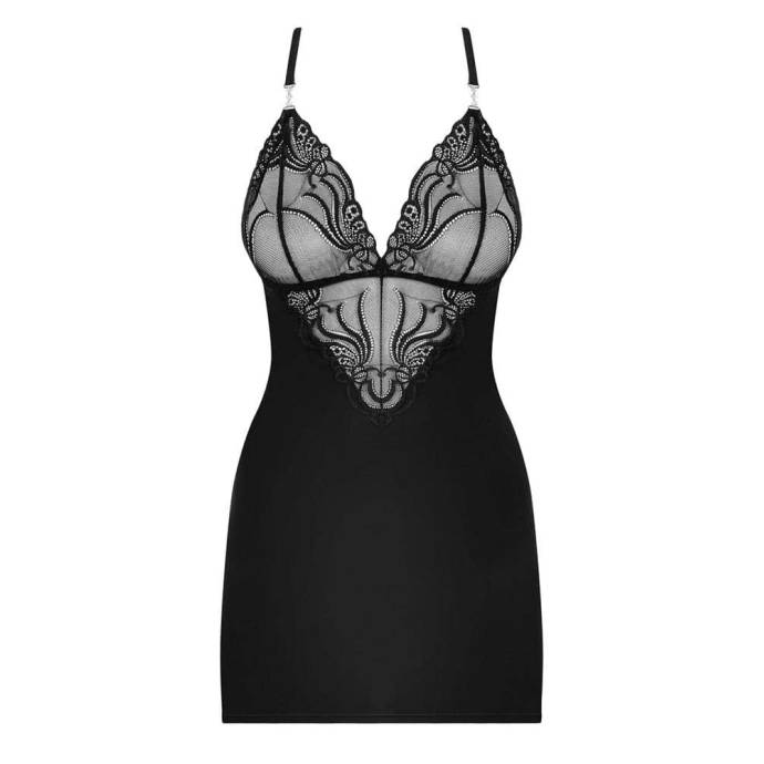 828-CHE-1 chemise & thong  S/M