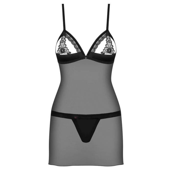 865-CHE-1 chemise & thong  S/M