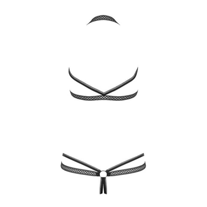 Darkie crotchless teddy black  S/M