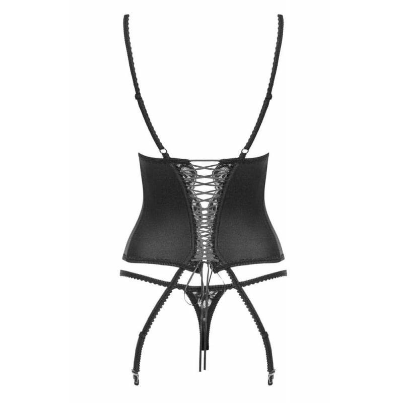Laluna corset & thong black L/XL