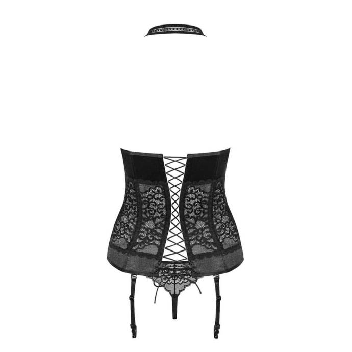 Ailay corset & thong black  S/M