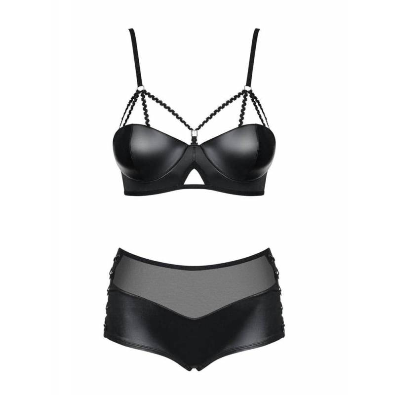 Leatheria 2-pcs set black  S/M