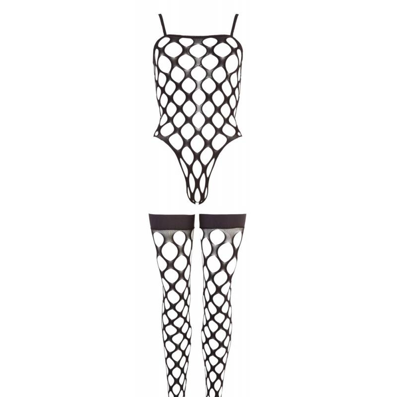 BODY CON CALZE ERIKA NERO S/L