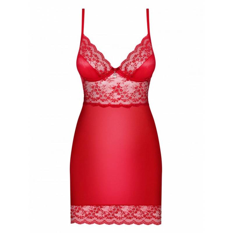 BABYDOLL E PERIZOMA HOT LOVICA ROSSO XXL