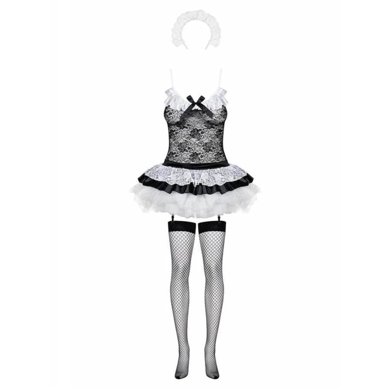 COSTUME DA CASALINGA SEXY NERO L/XL