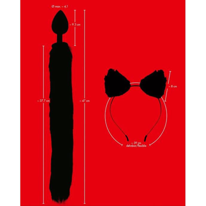 Bad Kitty Pet Play Plug & Ears