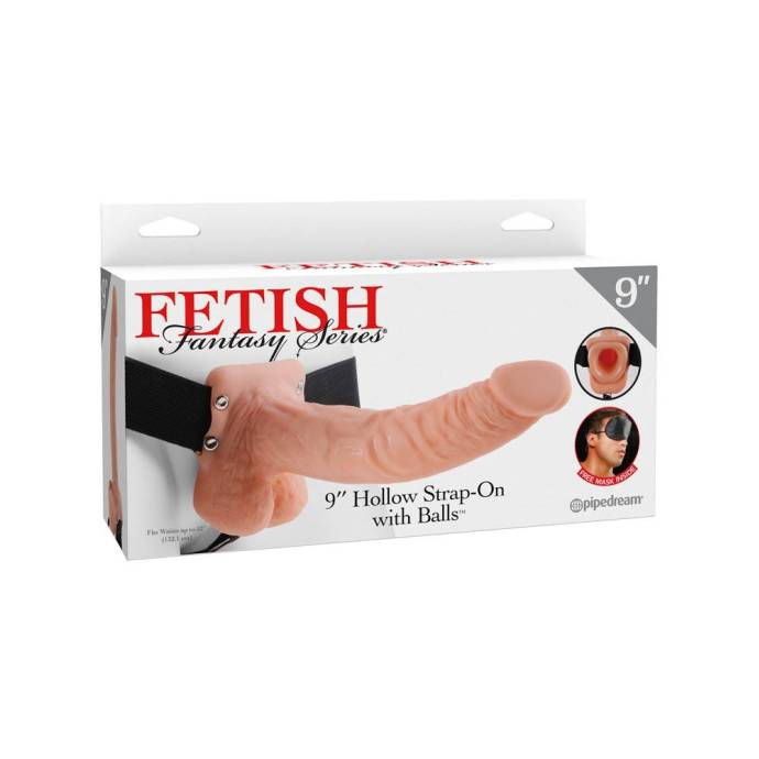 Fetish Fantasy Series Hollow Strap-on with balls flesh