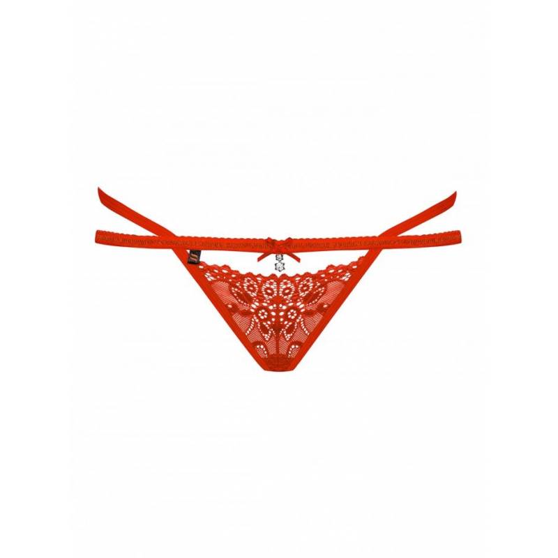 838-THO-3 PERIZOMA NATALIZIO SEXY ROSSO S/M