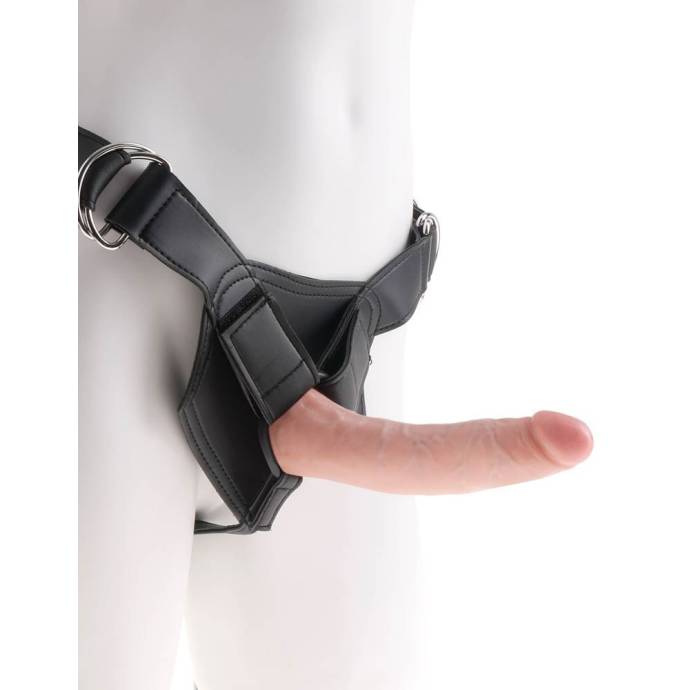 KC STRAP-ON HARNESS W/7" COCK FLESH