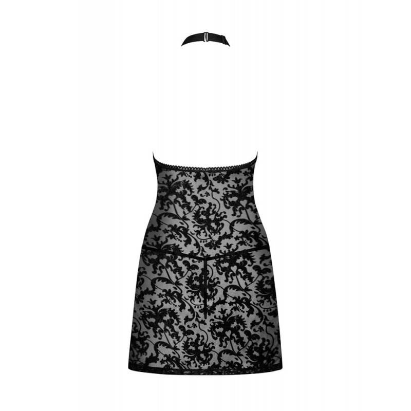 BABYDOLL E PERIZOMA SOFTILY SEXY NERO L/XL