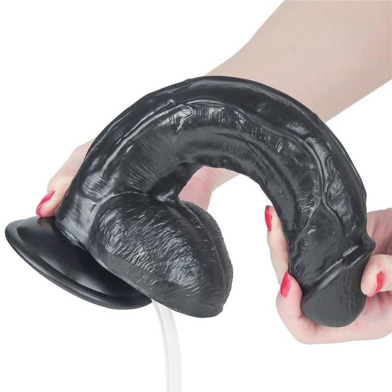10'' Squirting Extreme Dildo - Black
