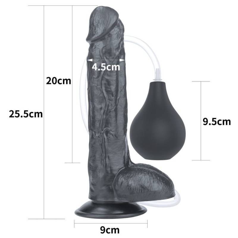 10'' Squirting Extreme Dildo - Black