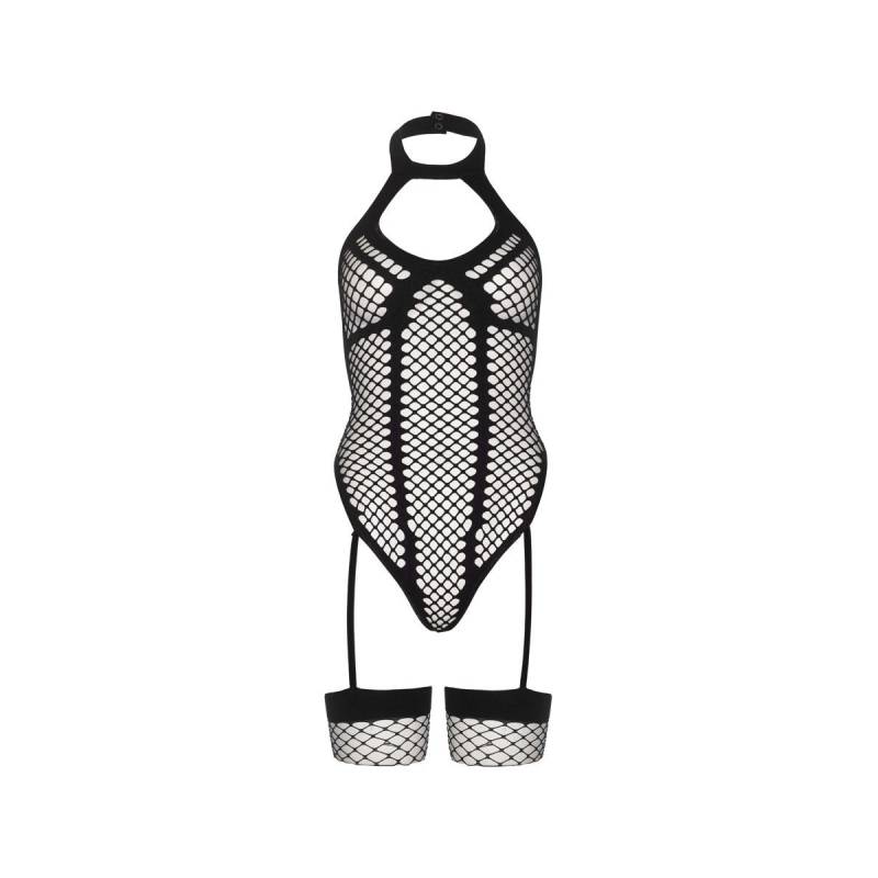 BODY EROTICO CON CALZE COLLEGATE NET KEYHOLE S/L