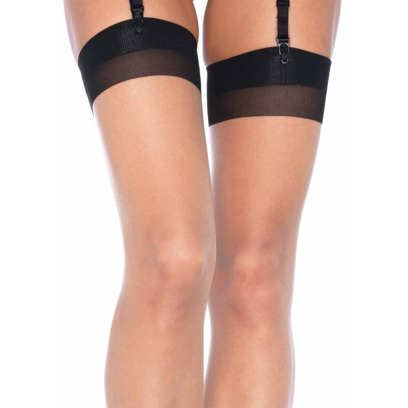 CALZE VELATE EFFETTO NUDO CON RIGA S-L