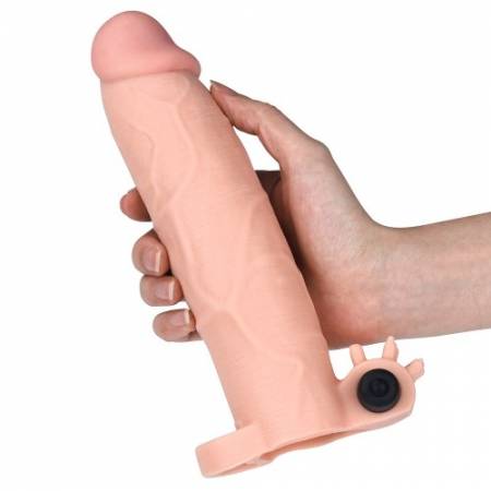 MEGA GUAINA VIBRANTE PER PENE PENIS SLEEVE 6