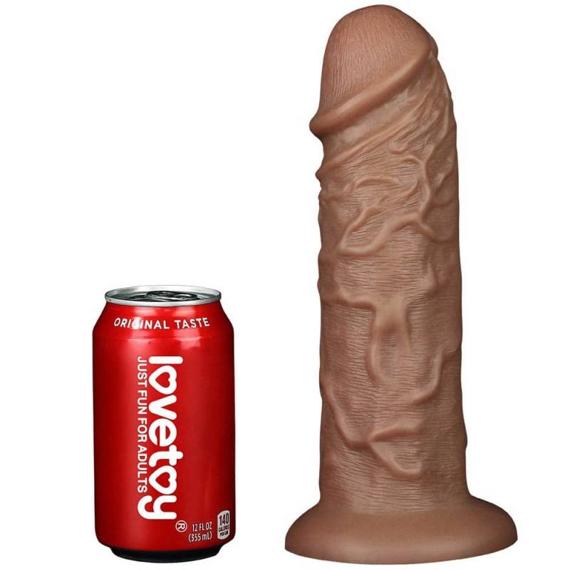 10.5'' REALISTIC CHUBBY MEGA DILDO MARRONE