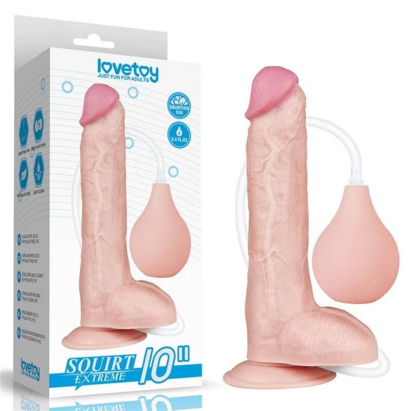 10'' SQUIRT EXTREME GROSSO DILDO EIACULANTE LOVETOY