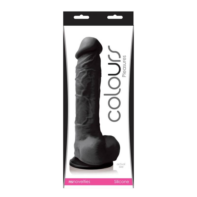 COLOURS PLEASURES GROSSO DILDO SILICONE NERO