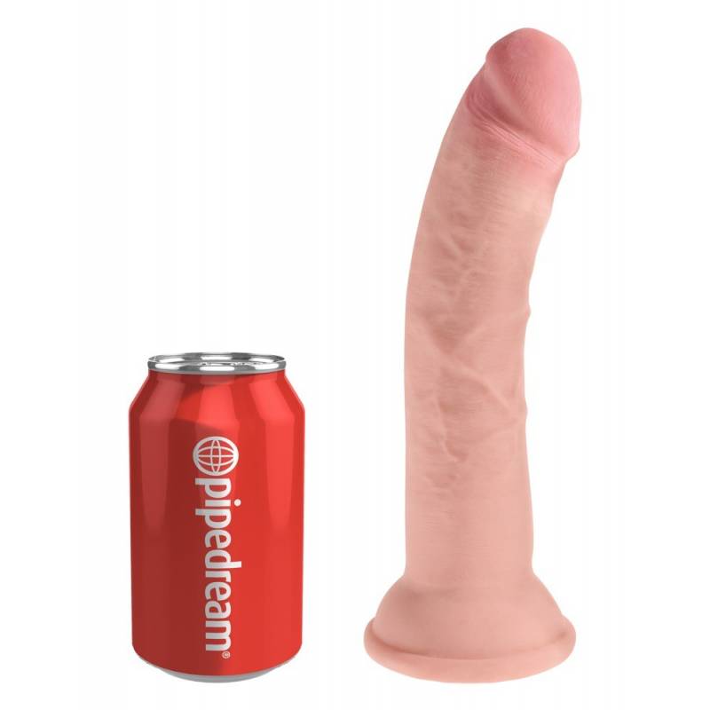 8" KING COCK PLUS TRIPLE DENSITY DILDO SENZA TESTICOLI