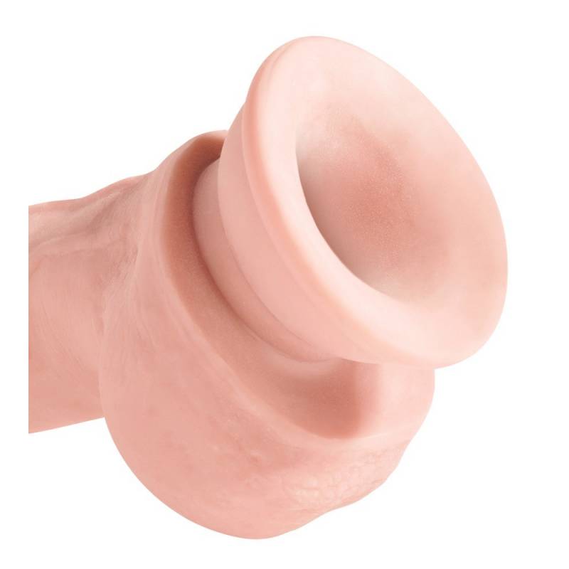 8" KING COCK PLUS TRIPLE DENSITY FAT DILDO