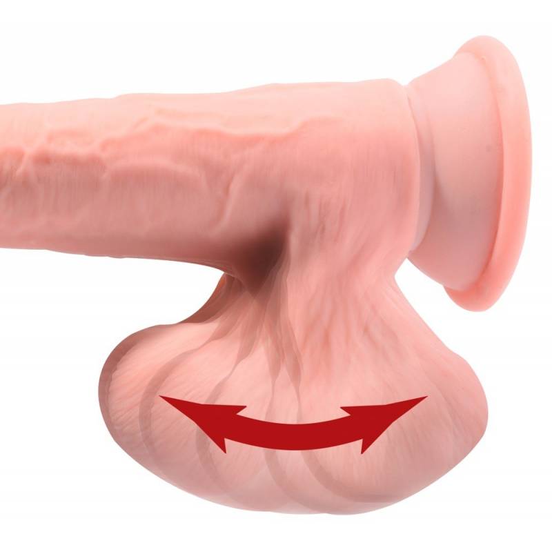 9" KING COCK TRIPLE DENSITY SWINGING DILDO CON TESTICOLI MOBILI