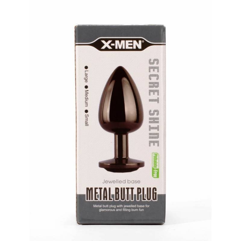 X-MEN Secret Shine Metal Butt Plug Gun Colour M