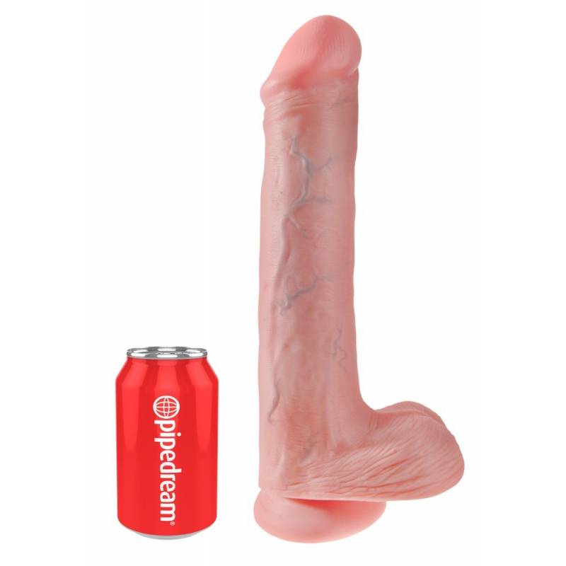 13" KING COCK DILDO GIGANTE CON TESTICOLI