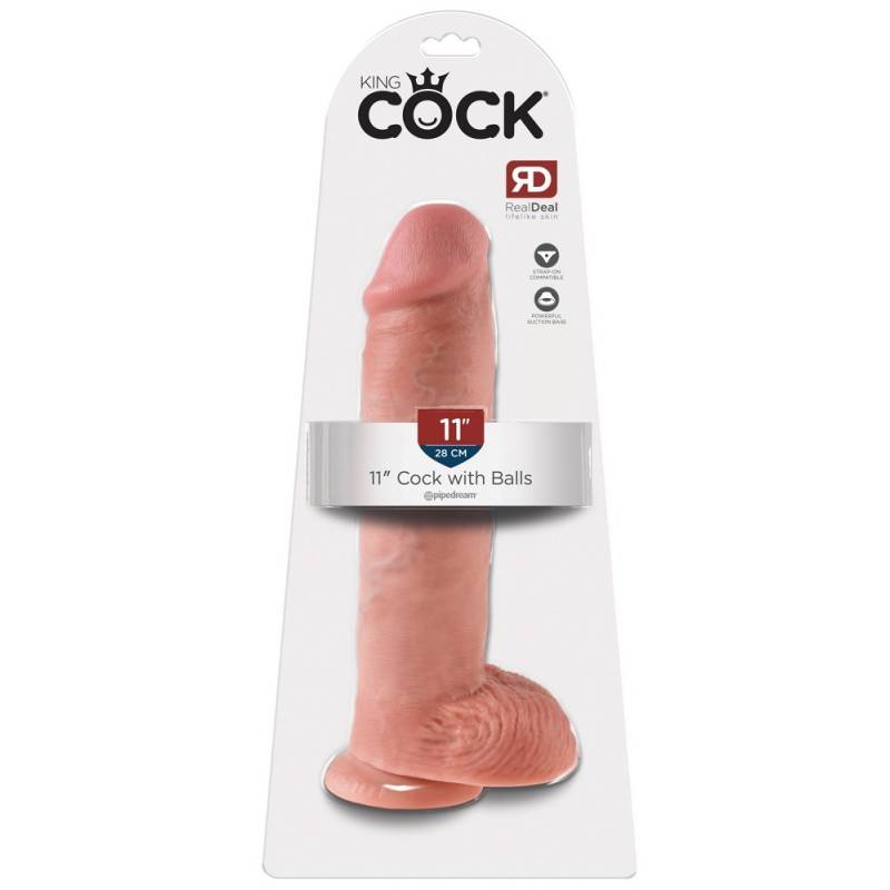 11" KING COCK DILDO GIGANTE ROSA