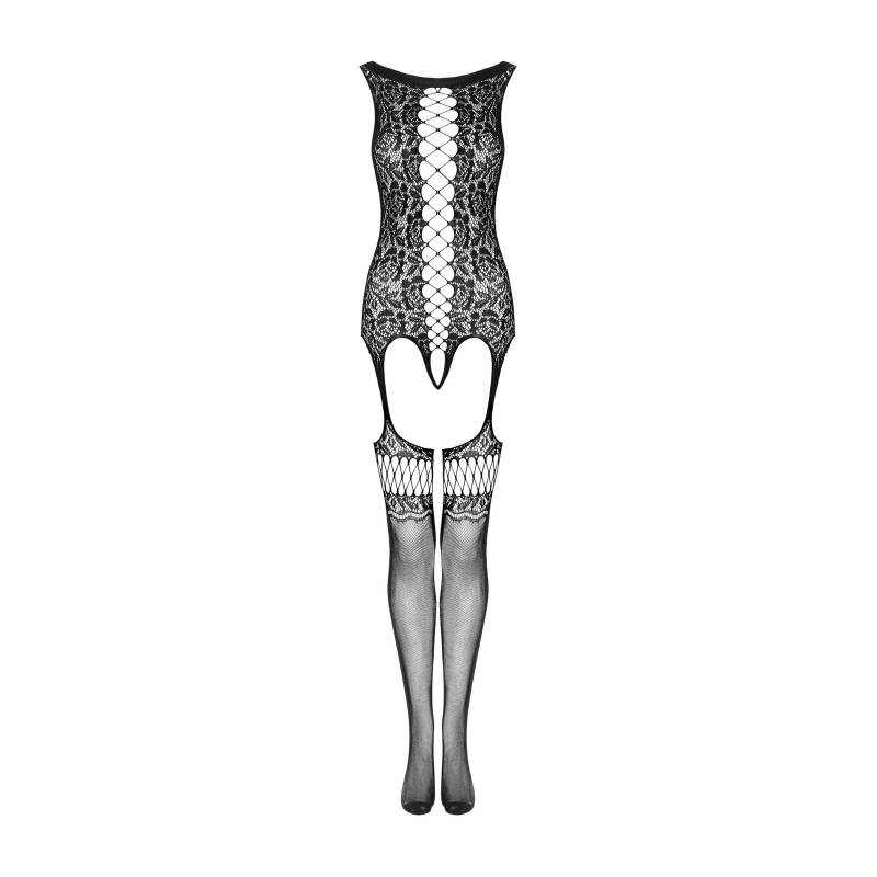 BODYSTOCKING SEXY NERO APERTO F236 S/M/L