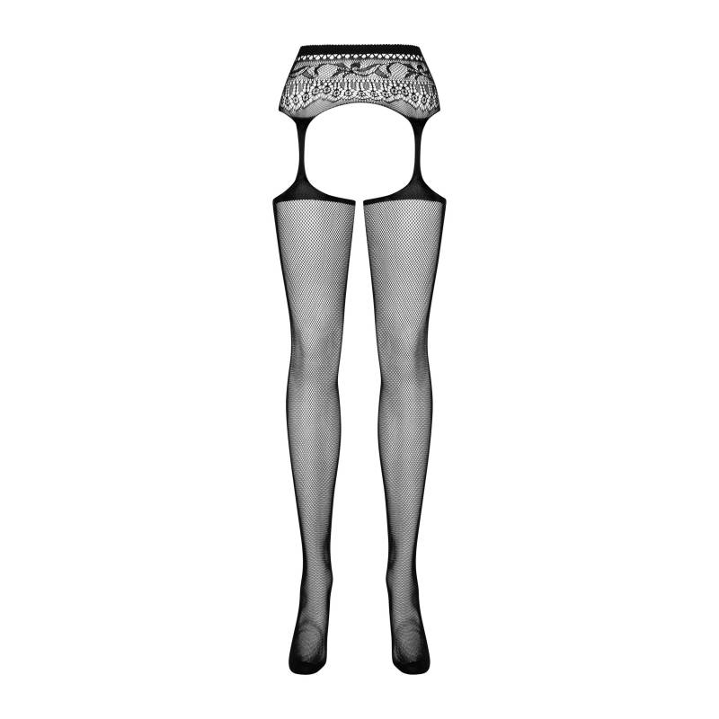 GARTER S307 CALZE REGGICALZE APERTO NERO XL/XXL