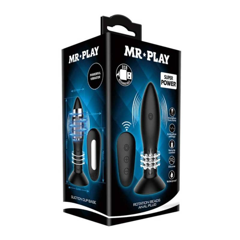 MR. PLAY BUTT PLUG ANALE CON TELECOMANDO WIRELESS