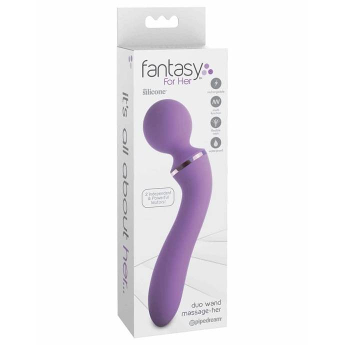 Fantasy For Her Duo Wand Massage-Her - Purple