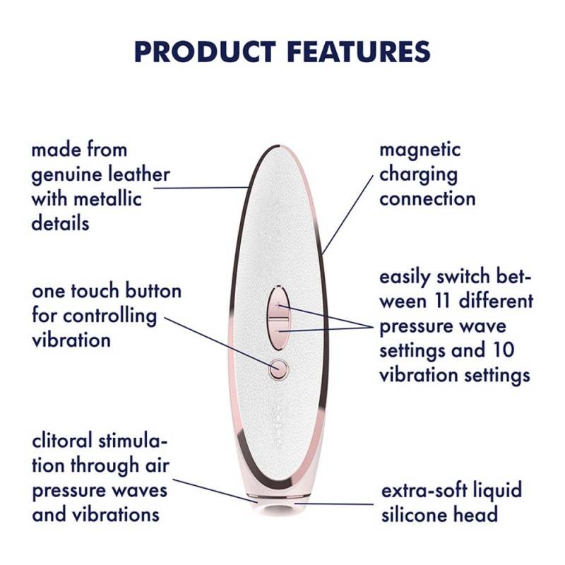 SATISFYER LUXURY BIANCO - STIMOLATORE FEMMINILE