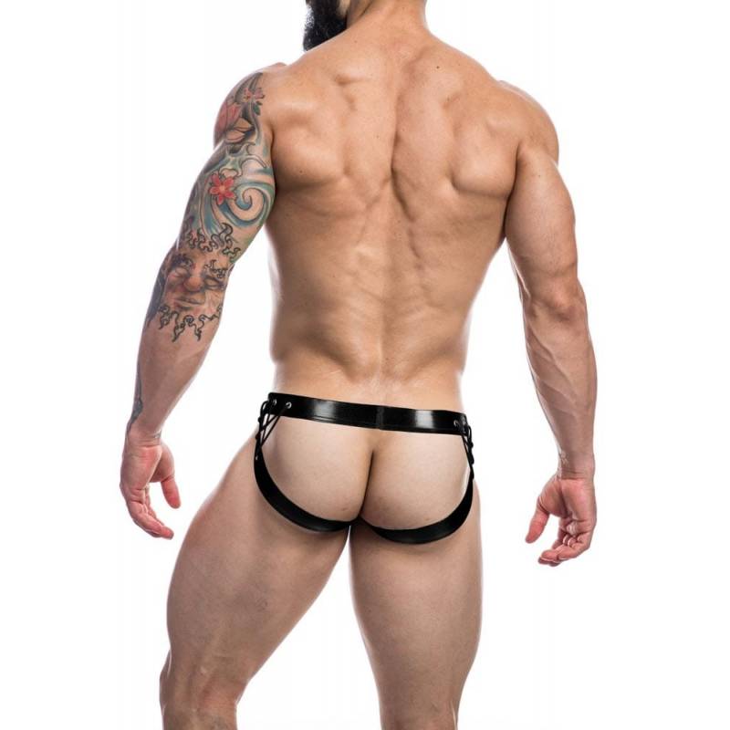 C4M-Desire Jockstrap-BlackLeatherette-XL