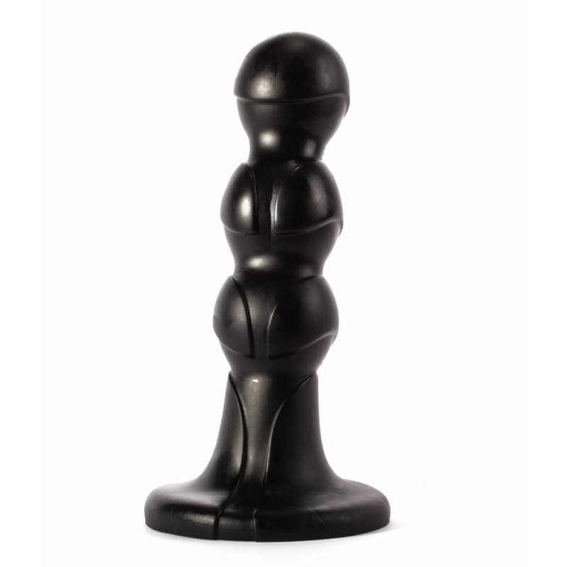 X-Men 10 Extra Girthy Butt Plug Black V"