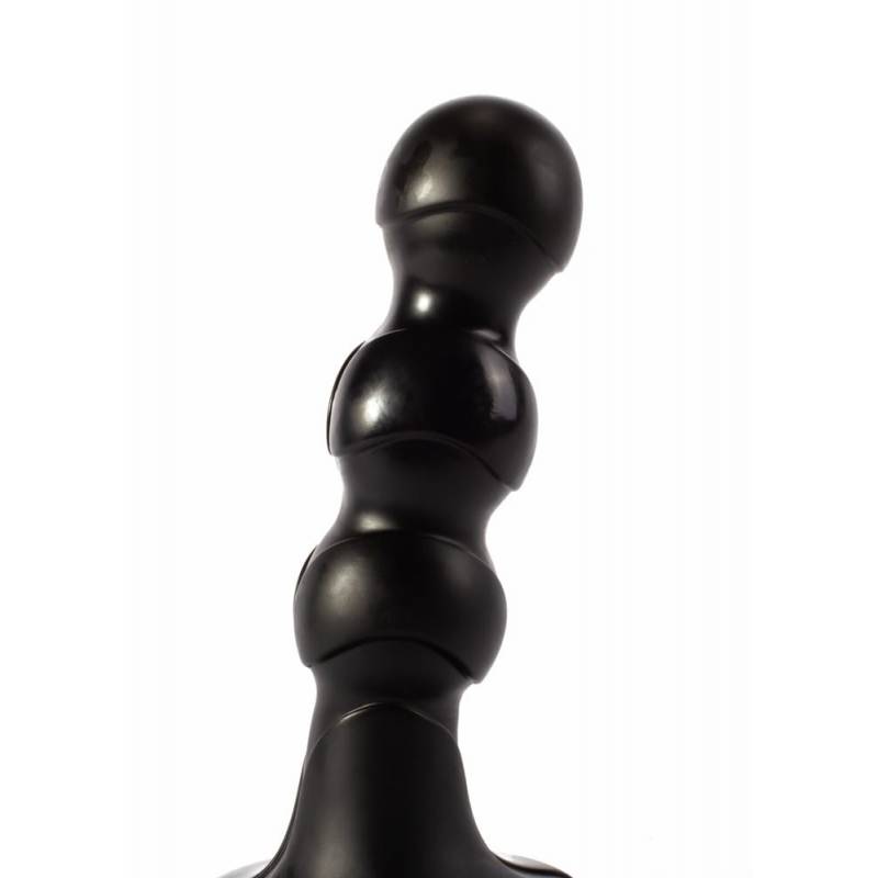 X-Men 10 Extra Girthy Butt Plug Black V"