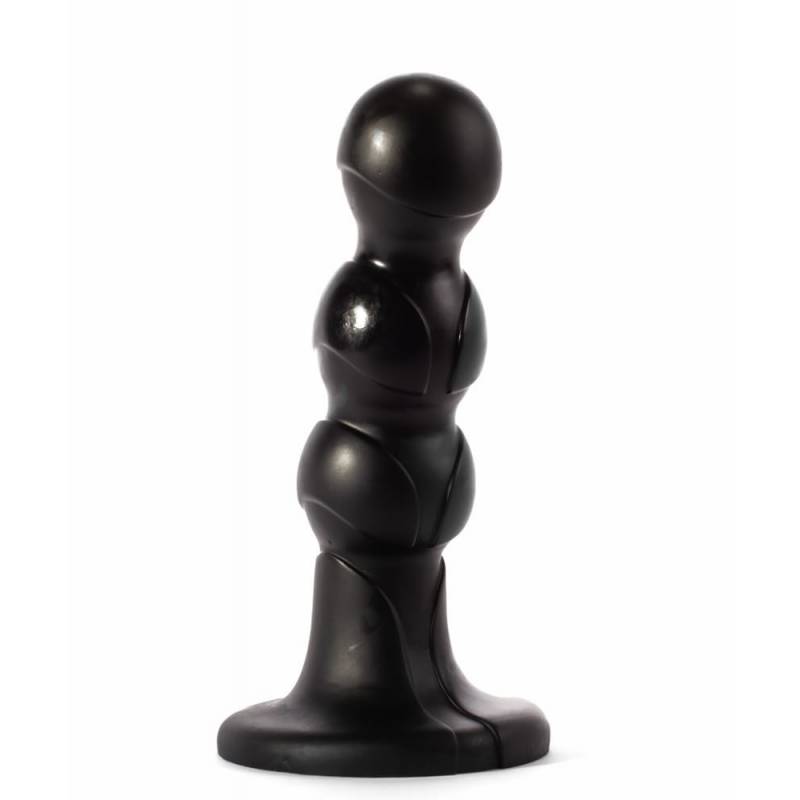 X-Men 10 Extra Girthy Butt Plug Black V"