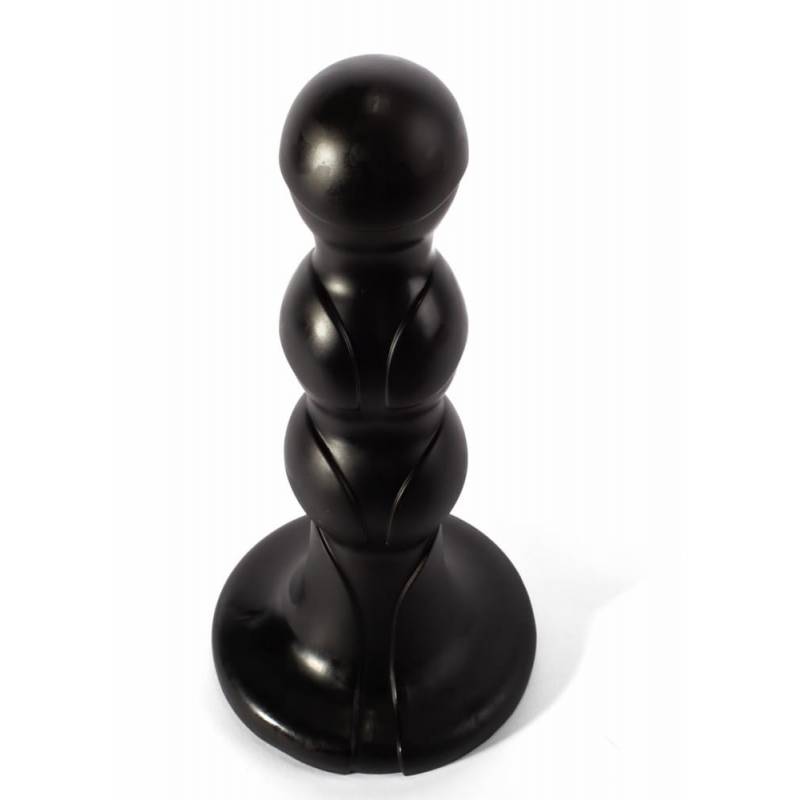 X-Men 10 Extra Girthy Butt Plug Black V"