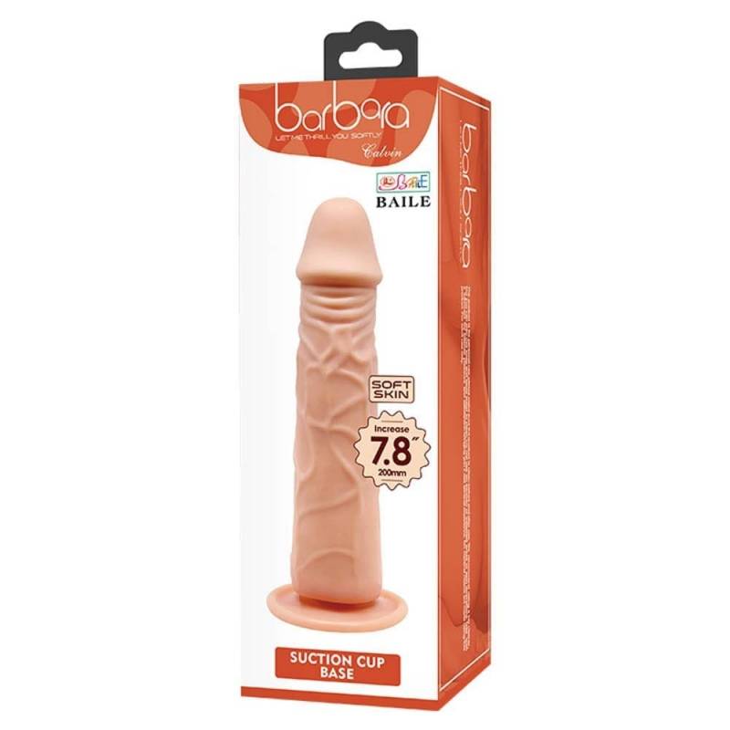 Barbara Calvin 7,8  Dildo with Suction Cup"