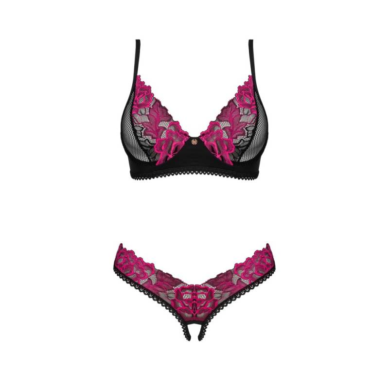 Rosenty 2-pcs crotchless set  M/L