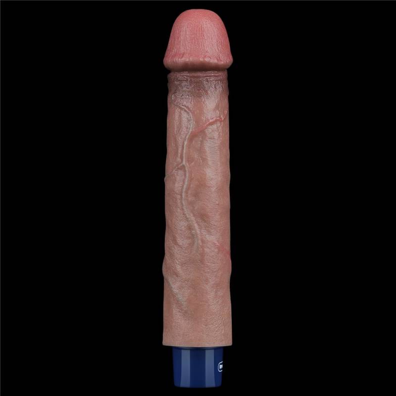 9 REAL SOFTEE Rechargeable Silicone Vibrating Dildo"