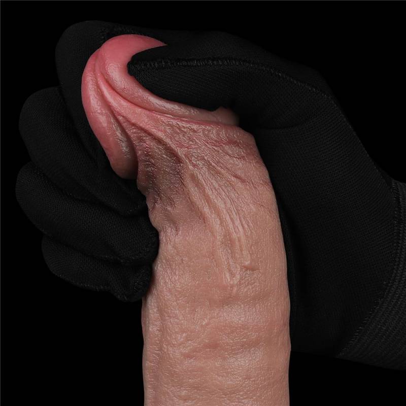 9.5 REAL SOFTEE Rechargeable Silicone Vibrating Dildo"