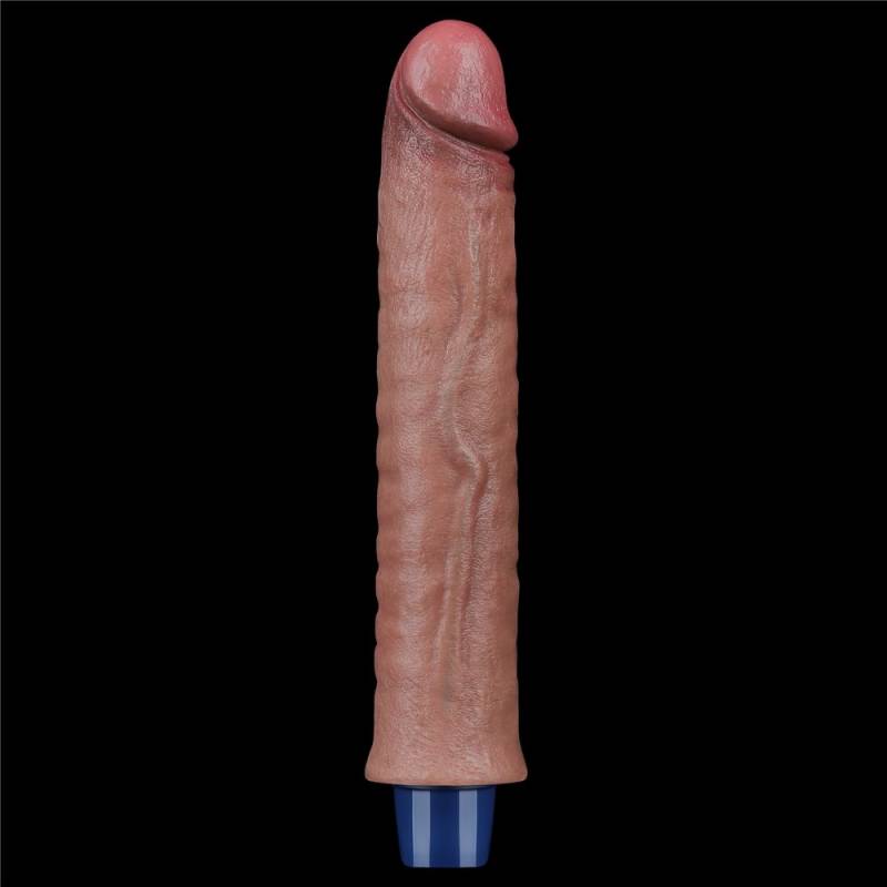 9.5 REAL SOFTEE Rechargeable Silicone Vibrating Dildo"