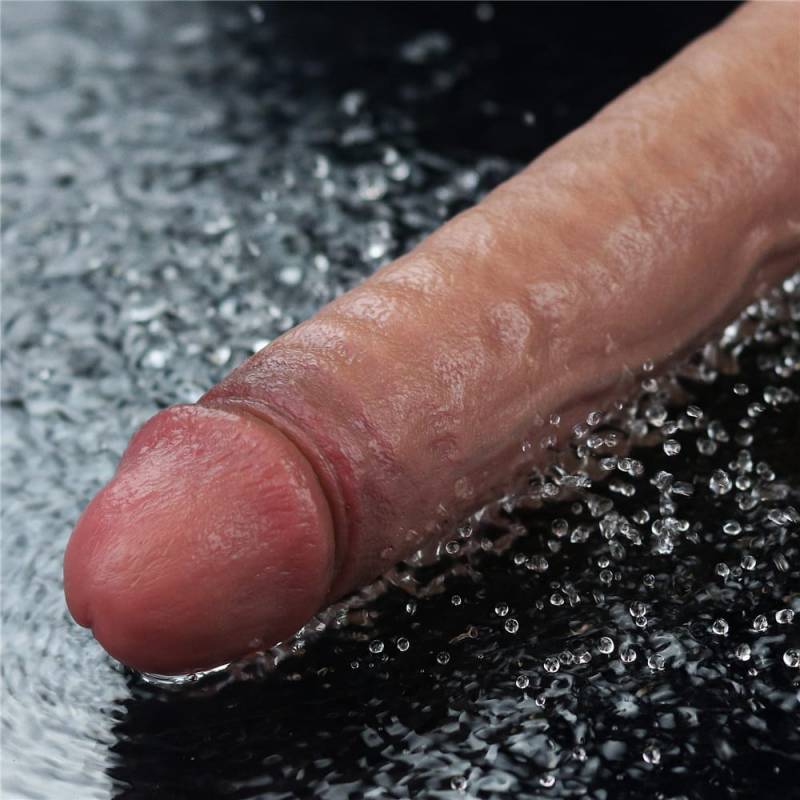 9.5 REAL SOFTEE Rechargeable Silicone Vibrating Dildo"