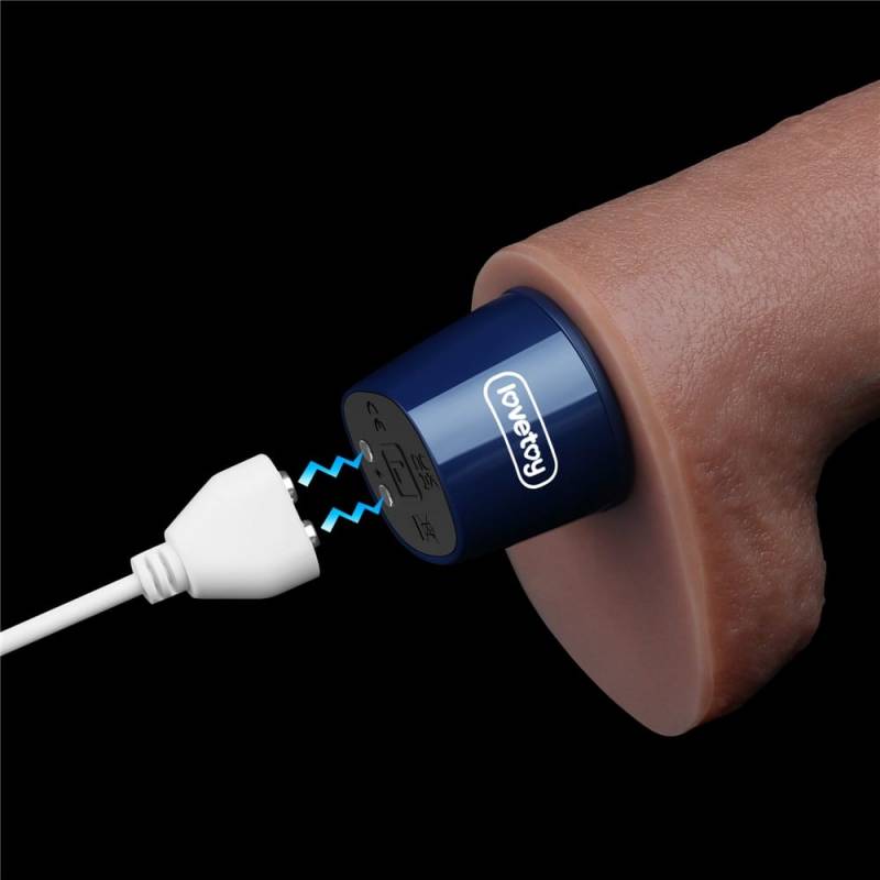 10.5 REAL SOFTEE Rechargeable Silicone Vibrating Dildo"