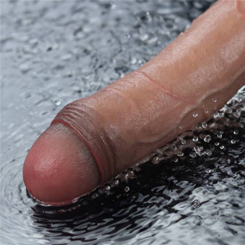 10.5 REAL SOFTEE Rechargeable Silicone Vibrating Dildo"