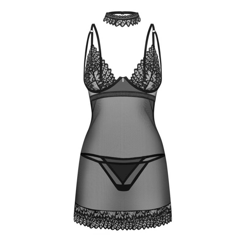 Donarella chemise & thong M/L