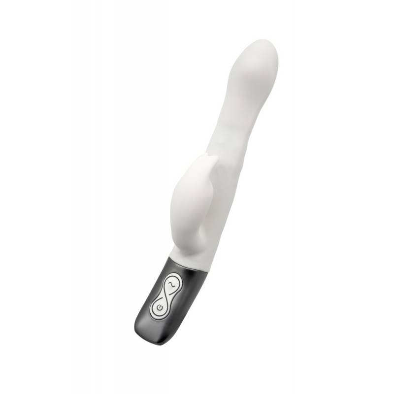 TITANZ 8.5 SILICONE RECHARGEABLE VIBRATOR IN IVORY WHITE"